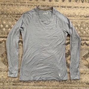 Smartwool Gray Long Sleeve Merino Wool Shirt Medium
